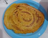 A picture of step 2 of Tawa punch male dal Rotti golden dossa.