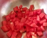 A picture of step 1 of Watermelon Sherbet/Mohabbat ka Sherbet.