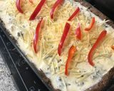 Foto del paso 6 de la receta: Quiche pollo espinaca en masa harina de linaza