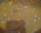 A picture of step 3 of Bhunna gosht.