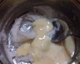 A picture of step 3 of Moong dal chocolate cake.
