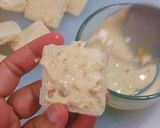 A picture of step 5 of No Cook Bread Sweet Sandwich.