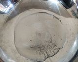 A picture of step 3 of Methi papad sabzi (Fenugreek).