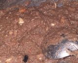 A picture of step 7 of Chikoo Halwa.