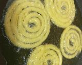 A picture of step 11 of Moong dal jalebi.