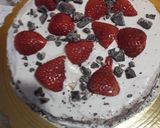 A picture of step 6 of Strawberry and Dark Chocolate Tiramisu Cake.