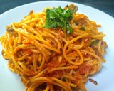 Foto del paso 3 de la receta: Spaghetti con Jurel en salsa de tomates 🍅