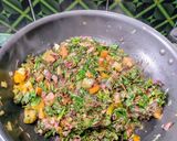 A picture of step 5 of Amaranthus, Veggies and Lentil Dry Curry.