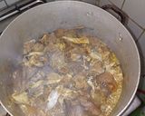 A picture of step 1 of Edikang ikong soup (vegetable soup).
