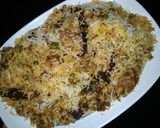 A picture of step 13 of Hyderabadi Biryani.