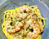 Foto del paso 7 de la receta: Spaghetti cúrcuma con gambón a la naranja