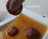A picture of step 4 of Caramel Rasogolla.