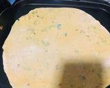 A picture of step 4 of Besan ki Roti.