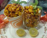 चटपटीत मसाला काॅर्न चाट (masala corn chaat recipe in marathi) रेसिपी स्टेप 3 फोटो 