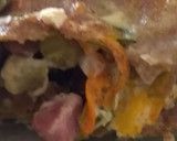 Foto del paso 9 de la receta: Flores de zapallo con relleno multicolor al horno