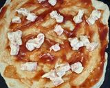 A picture of step 5 of Raw Salmon Pizza with Cheese and Nori.