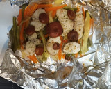 Foto del paso 4 de la receta: Rape con verduras y botones de rovellons en papillote