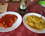 Foto del paso 6 de la receta: Langostinos con salsa de tomate y pimientos