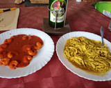 Foto del paso 6 de la receta: Langostinos con salsa de tomate y pimientos