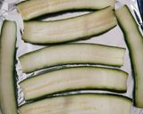 A picture of step 2 of Zucchini with parmesan.
