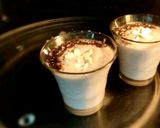 A picture of step 4 of Chiku chocolate shots.