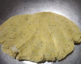 A picture of step 7 of Sarso ka saag or makki ki roti with taazi chaajh.