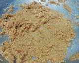 A picture of step 3 of Urad dal Pinni.