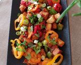 A picture of step 8 of Chilli Paneer.