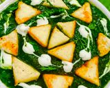 A picture of step 9 of Palak Paneer.