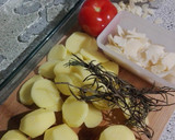 Foto del paso 1 de la receta: Guarnición de patatas estilo hasselback
