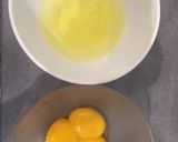 A picture of step 1 of Omelet with Crème Fraîche and Swiss Cheese.