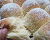 Foto langkah ke 8 dari resep Japanese Milky soft bread (roti sobek ala Jepang) tanpa mixer.