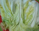 Hình bước làm 1 của món Kim chi cải thảo