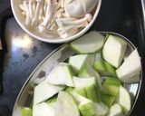 黃金鮮蝦絲瓜湯的食譜步驟1照片