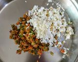 A picture of step 2 of Paneer veggie stuffed paratha.