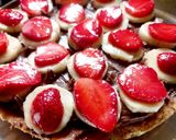 A picture of step 5 of Banana Nutella tart.