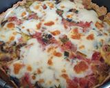 Foto del paso 5 de la receta: 🍄🥧 Quiche semi integral con Portobellos, jamón y puerro 🥧🍄