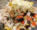 Foto del paso 3 de la receta: Ensalada fresca de pollo y fideos recargada