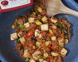 รูปขั้นตอนการทำที่ 1 ของ ข้าวผัดกิมจิแปะก๊วยเต้าหู้อ่อน (ผัดน้ำ) vegan