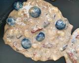 Banana pancakes with pecan nuts and fresh blueberries recipe step 2 photo
