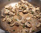 A picture of step 4 of Mushroom Sauce with Cabernet Sauvignon.