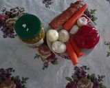 Pas rețetă Tocăniță de mazăre verde cu legume și cârnăcior 1 fotografie