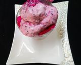 A picture of step 4 of Dragon fruit ice- cream.
