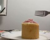 Foto del paso 7 de la receta: Volcán de patata con lava de queso y virutas de jamón