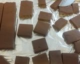 A picture of step 8 of Taisen's mint chocolate fudge.
