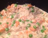 A picture of step 4 of Turkey and Dumplings Pot Pie.