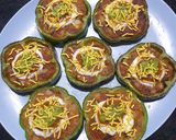 A picture of step 6 of Capsicum Tikki Chaat.