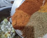 A picture of step 4 of Masoor chicken biryani.