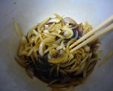A picture of step 3 of Great for Bentos too! Vegetable and Pork Rolls Marinated in Nanban Sauce.