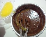 A picture of step 5 of Coffee and Chocolate Financiers.